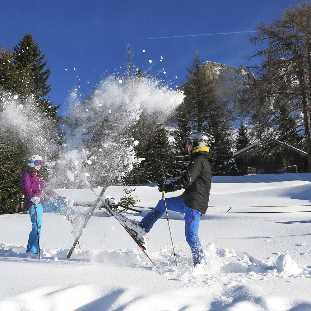 Chalets an der Piste
