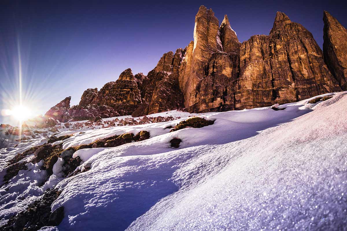 Blick auf die Dolomiten