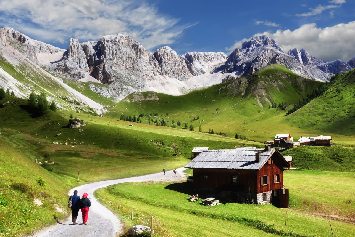 Blick auf Val di Fassa