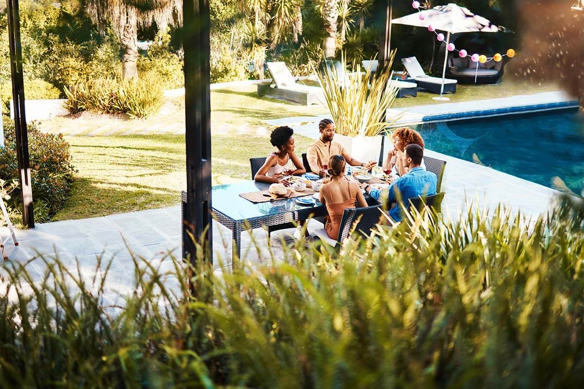 Urlaub mit Freunden in einer Villa